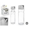 Cruet Vivalto Transparent Silver Metal Crystal Plastic 180 ml 4,6 x 15,7 x 4,6 cm (12 Units)