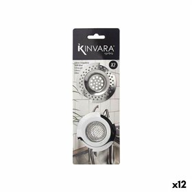 Sink Filters Kinvara Silver Stainless steel 2 Pieces (12 Units)