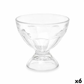 Ice Cream and Milk Shake Glass Vivalto Transparent Glass 280 ml (6 Units)