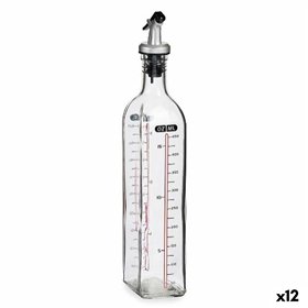 Cruet Vivalto Transparent Glass Silicone polypropylene 500 ml (12 Units)