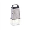Grater with Container Kinvara Transparent Silver Stainless steel polypropylene polystyrene 9 x 6,7 x 20,5 cm (12 Units)