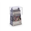Grater with Container Kinvara Transparent Silver Stainless steel polypropylene polystyrene 9 x 6,7 x 20,5 cm (12 Units)