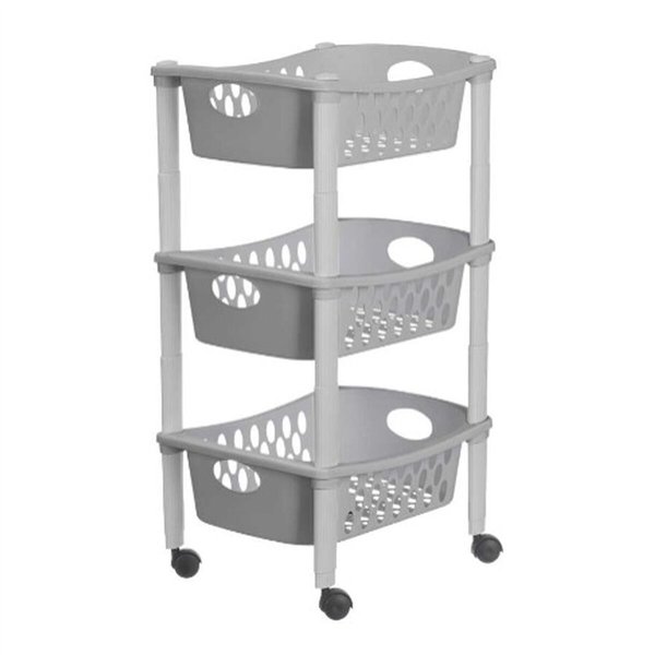 Vegetable trolley Stefanplast Grey Plastic 40 x 29,5 x 68,5 cm (6 Units)