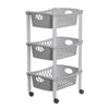 Vegetable trolley Stefanplast Grey Plastic 40 x 29,5 x 68,5 cm (6 Units)