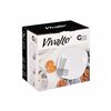 Tableware Vivalto White Black Opaline glass Stripes 18 Pieces (2 Units)