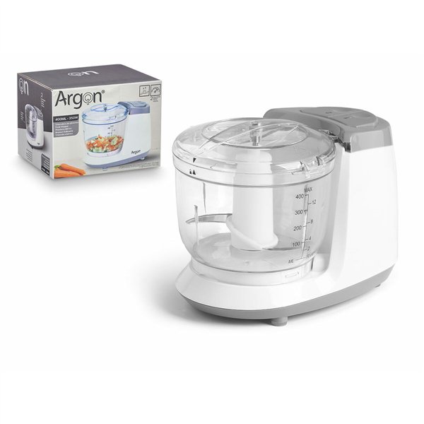 Mincer Argon White Grey Transparent Silver Stainless steel Plastic 400 ml 350 W
