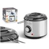 Deep-fat Fryer Argon Black Transparent Silver 1 L 950 W