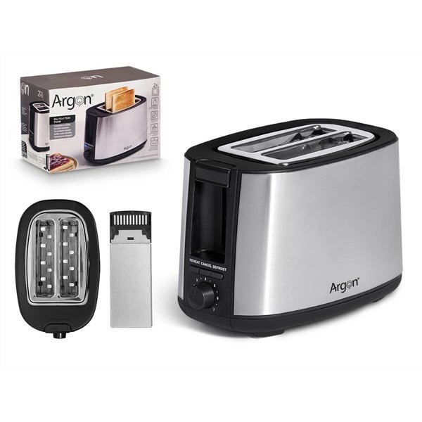 Toaster Argon Black Grey 750 W