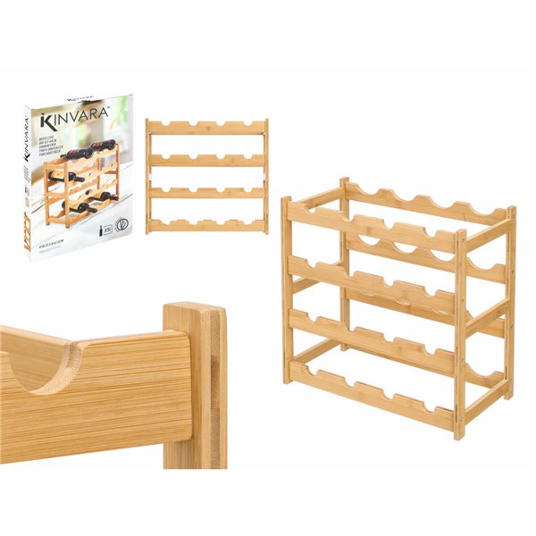 Bottle rack Kinvara Natural 45 x 23,5 x 42,5 cm