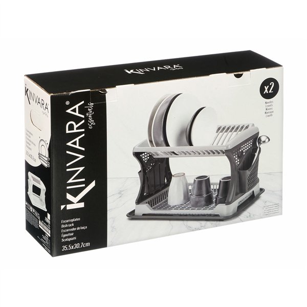 Draining Rack for Kitchen Sink Kinvara Grey 47,5 x 30 x 27,5 cm