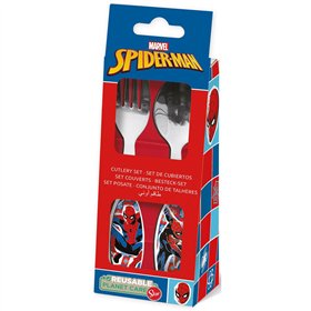Cutlery set Spider-Man CZ11342 Stainless steel Multicolour 2 Pieces