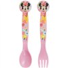 Cutlery set Minnie Mouse CZ11401 Pink Plastic 2 Pieces