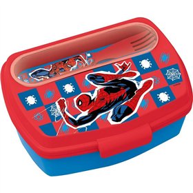 Lunchbox with Accessories Spider-Man CZ11272 Plastic