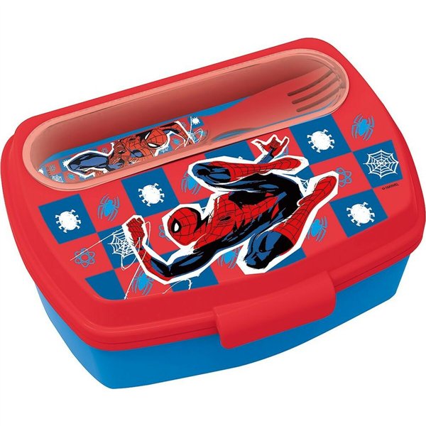 Lunchbox with Accessories Spider-Man CZ11272 Plastic