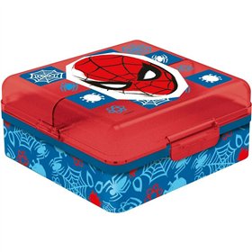 Compartment Lunchbox Spider-Man CZ11274 Multicolour Plastic