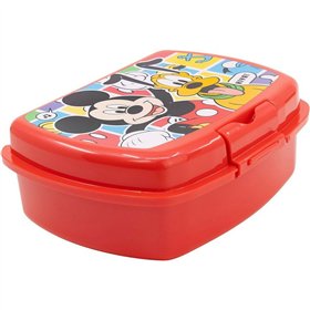 Lunchbox Mickey Mouse CZ11370 Red Plastic