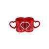 Set of Mugs Out of the Blue Red (2 Units)