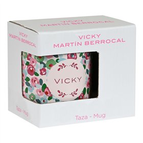Mug Vicky Martín Berrocal Rosebloom Ceramic Multicolour (350 ml)
