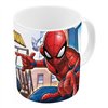 Mug Spider-Man Great power Blue Red Ceramic 350 ml