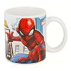 Mug Spider-Man Great power Blue Red Ceramic 350 ml