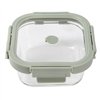 Hermetic Lunch Box Lékué Borosilicate Glass Squared 520 ml