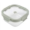 Hermetic Lunch Box Lékué Borosilicate Glass Squared 800 ml
