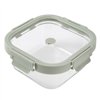 Hermetic Lunch Box Lékué Borosilicate Glass Squared 800 ml