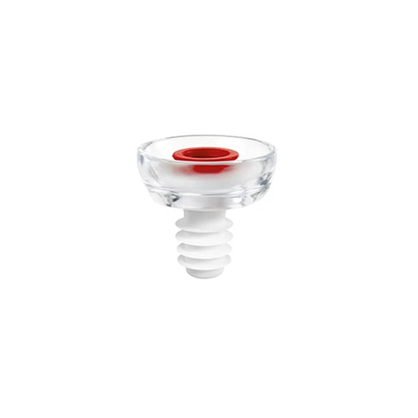 Vacuum Stopper for Wine Guzzini Save it Red Transparent Plastic