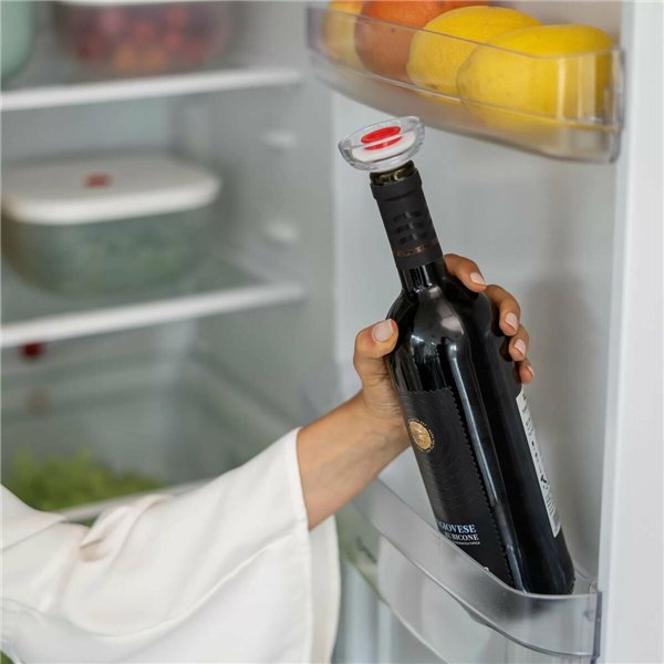Vacuum Stopper for Wine Guzzini Save it Red Transparent Plastic