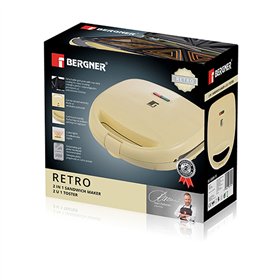 Sandwich Maker Bergner Yellow 800 W