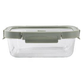 Hermetic Lunch Box Lékué Borosilicate Glass Rectangular 1,05 L
