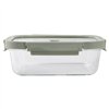 Hermetic Lunch Box Lékué Borosilicate Glass Rectangular 1,52 L
