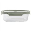 Hermetic Lunch Box Lékué Borosilicate Glass Rectangular 1,52 L