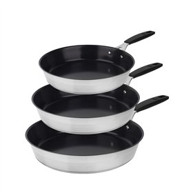 Set of Frying Pans Masterpro Smart Stainless steel 3 Pieces