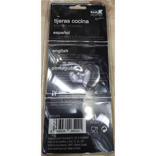 Kitchen Scissors TM Home Black