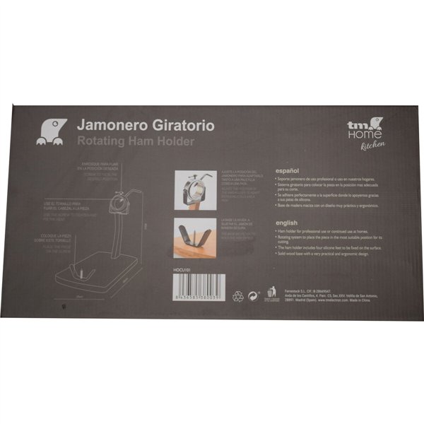 Wooden Ham Stand TM Home 25 x 48 x 40 cm
