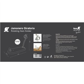 Folding Ham Stand Bamboo (37,5 x 16,5 cm)