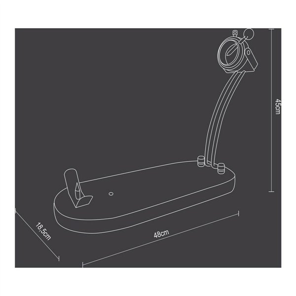 Folding Ham Stand Bamboo (48 x 18,5 cm)