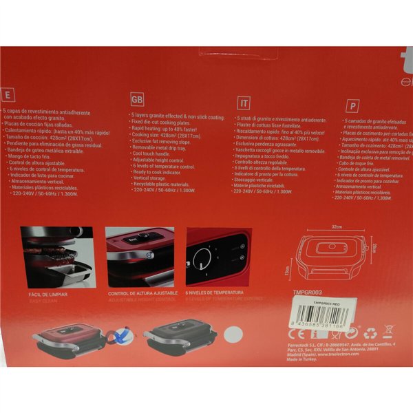 Grill TM Electron Red 220-240V