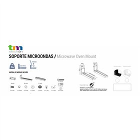 Microwave support TM Electron Black 30 Kg