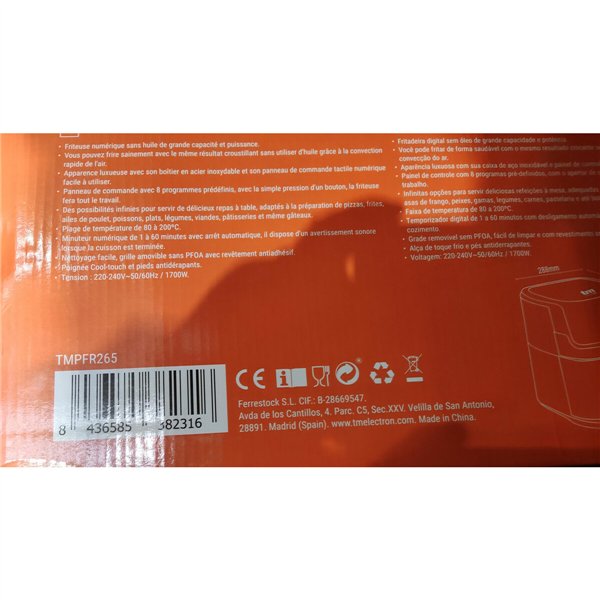 Air Fryer TM Electron 1700 W 6,5 L