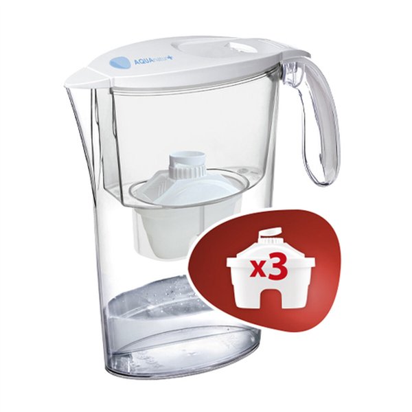 Filter jug TM Electron Transparent Plastic 2,3 L (4 Pieces)