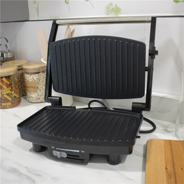 Grill hotplate TM Electron 1500 W 28 x 19 cm Steel