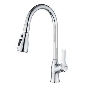 Mixer Tap Fontastock Chrome Stainless steel Brass Ceramic Zinc Alloy C-shaped Height