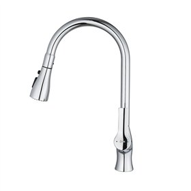 Mixer Tap Fontastock Chrome Stainless steel Brass Ceramic Zinc Alloy C-shaped Height