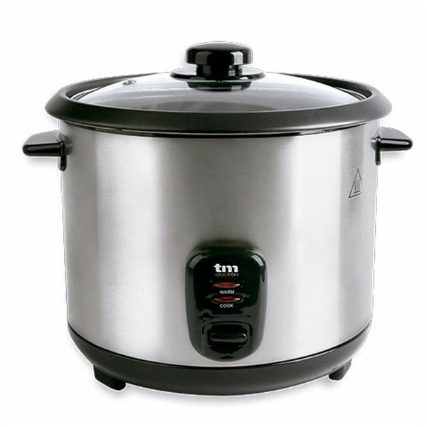 Rice Cooker TM Electron Steel Glass Stainless steel 900 W 2,2 L