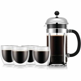 Cafetière with Plunger Bodum Transparent 1 L (8 Units)