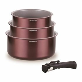 Saucepans Arthur Martin Violet Prune 4 Pieces