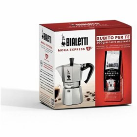 Italian Coffee Pot Bialetti Moka Classico Grey
