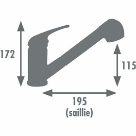 Kitchen Tap Rousseau BAGO Metal